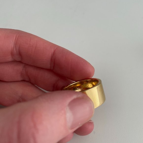 Michael Kors Logo Plate Ring Sz 8 - Picture 4 of 5